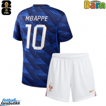 Frankrike Kylian Mbappe #10 Hjemmedraktsett Barn VM 2026 Kortermet (+ Korte bukser)